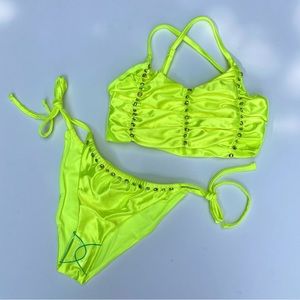 NWT Neon Rhinestone ASOS Bikini
